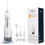Oral Irrigator USB Rechargeable Water Flosser Portable Dental Water Jet 300ML Water Tank Waterproof Teeth Cleaner - Livefree
