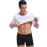 Classix Men Body Toning T-Shirt Slimming Body Shaper Corrective Posture Belly Control Compression Man Modeling Underwear Corset - Livefree