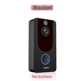 EKEN V7 HD 1080P Smart WiFi Video Doorbell Camera Visual Intercom Night vision IP Door Bell Wireless Security Camera - Livefree