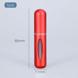5ml Perfume Atomizer Portable Liquid Container For Cosmetics Mini Aluminum Spray Alcochol Empty Bottle  Refillable For Traveling - Livefree