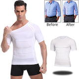 Classix Men Body Toning T-Shirt Slimming Body Shaper Corrective Posture Belly Control Compression Man Modeling Underwear Corset - Livefree