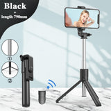 Selfie Stick Wireless Bluetooth Compatible Foldable Mini Tripod For Phone With Fill Light Shutter Remote Control For IOS Android - Livefree