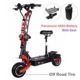 FLJ 7000W E Scooter with Dual engines 72V Electric scooter Road tire led pedal best Top Speed electrico skate board kickscooter - Livefree