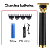 Hair Clipper Electric Clippers New Electric Men's Retro T9 Style Buddha Head Carving Oil Head Scissors - Livefree