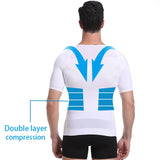 Classix Men Body Toning T-Shirt Slimming Body Shaper Corrective Posture Belly Control Compression Man Modeling Underwear Corset - Livefree