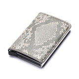 Customized Wallet 2022 Credit Card Holder Men Wallet RFID Aluminium Box Bank Card Holder Vintage Leather Wallet with Money Clips - Livefree