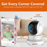 HFWS Ip Video Surveillance Camera With Wifi 1080P 2MP Security Camera Home Wirele Cctv Infrared Night Vision Mini Cameras Indoor - Livefree