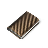 Customized Wallet 2022 Credit Card Holder Men Wallet RFID Aluminium Box Bank Card Holder Vintage Leather Wallet with Money Clips - Livefree