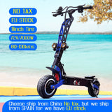 FLJ 7000W E Scooter with Dual engines 72V Electric scooter Road tire led pedal best Top Speed electrico skate board kickscooter - Livefree
