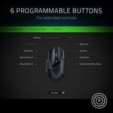Razer Basilisk X Hyperspeed Wireless Gaming Mouse: Bluetooth &amp; Wireless Compatible 16000DPI DPI Optical Sensor - Livefree