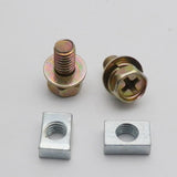 2 Set Universal Motorcycle Scooter ATV Dirt Bike Battery Terminal Nut and Bolt Screws M5x10mm M6x12mm 4Ah 5Ah 6AH 7Ah