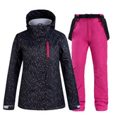 Winter Women Ski Suit Thermal Ski Jacket Pants Set Windproof Waterproof Snowboarding Jacket Female Skiing Suits Snow Coat - Livefree
