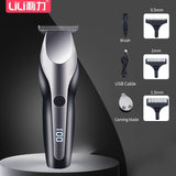 100-240 Professional Hair Clipper Cordless Electric Hair Trimmer 0 mm Hair Cutting Machine BCeard Trimmer Rechargeable - Livefree