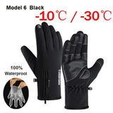NEWBOLER 100% Waterproof Winter Cycling Gloves Windproof Outdoor Sport Ski Gloves For Bike Bicycle Scooter Motorcycle Warm Glove - Livefree
