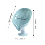 2PCS Suction Cup Soap dish For bathroom Shower Portable Leaf Soap Holder Plastic Sponge Tray For Kitchen Bathroom accessories - Livefree