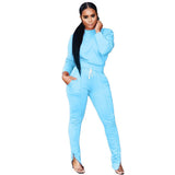 Winter Two Piece Set Women's set Long sleeve TShirt pants suit Casual tracksuit outfit Sweatsuit Sporty - Livefree