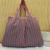 Pink Cartoon Large Capacity Reusable Grocery  Shopping Bag Handbag Foldable Eco Women's  Washable Gift Bag - Livefree