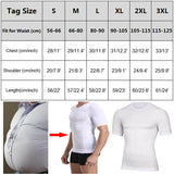 Classix Men Body Toning T-Shirt Slimming Body Shaper Corrective Posture Belly Control Compression Man Modeling Underwear Corset - Livefree