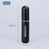 5ml Perfume Atomizer Portable Liquid Container For Cosmetics Mini Aluminum Spray Alcochol Empty Bottle  Refillable For Traveling - Livefree