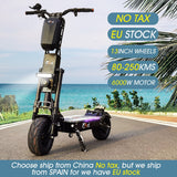 FLJ 13inch Fat Wheel E Scooter with 90-150kms 6000W Range Dual Engine drive big wheel Scooter 40Ah 50AH Battery Hot Sale E Bike - Livefree