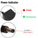 Output 42V 1.5A Lithium Battery Charger Input 100-240V For 10Series 36V Electric scooter e-Bike Charger DC 5.5*2.1 Connector - Livefree