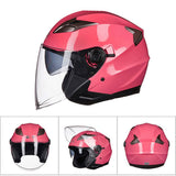Motorcycle Helmet Double Lens Moto Helmet Open Face Scooter Racing Helmet Casco Moto Capacete Casque Scooter Motorbike Helmet - Livefree