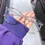 Transparent Computer Glasses Frame Women Men Anti Blue Light Round Eyewear Blocking Glasses Optical Spectacle Eyeglass - Livefree