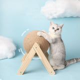 Cat Scratching Ball Toy Kitten Sisal Rope Ball Board Grinding Paws Toys Cats Scratcher Wear-resistant Pet Furniture supplies - Livefree