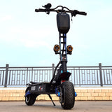 FLJ 7000W E Scooter with Dual engines 72V Electric scooter Road tire led pedal best Top Speed electrico skate board kickscooter - Livefree