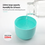 200ML Mini Ultrasonic Air Humidifier Romantic Light USB Essential Oil Diffuser Car Purifier Aroma Anion Mist Maker With LED Lamp - Livefree