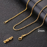 Vnox Cuban Chain Necklace for Men Women, Basic Punk Stainless Steel Curb Link Chain Chokers,Vintage Gold Tone Solid Metal Collar - Livefree