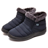 Women Boots Fashion Waterproof Snow Boots For Winter Shoes Women Casual Lightweight Ankle Botas Mujer Warm Winter Boots Black - Livefree