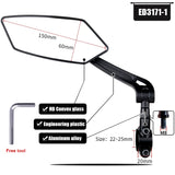 EasyDo Bicycle Handlebar Rear View Mirror Bike Cycling Wide Range Back Sight Reflector Adjustable Left Scooter E Bike Mirror - Livefree