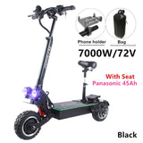 FLJ 72V 7000W Electric Scooter with Dual motors engines acrylic led pedal Top Speed E Bike Scooter electrico - Livefree