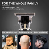 USB Rechargeable T9 Baldheaded Hair Clipper Electric hair trimmer Cordless Shaver Trimmer 0mm Men Barber Hair Cutting Machine - Livefree