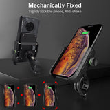 Deelife Mobile Phone Holder Motorcycle Smartphone Support for Moto Motor Motorbike Handlebar Mount Stand with Wireless Charger - Livefree