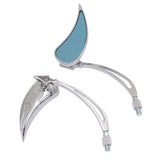 Chrome 360 Degree Rotation Universal Motorcycle Rearview Mirrors Motorcycle Scooter Rear View Side Mirrors 8 / 10mm - Livefree
