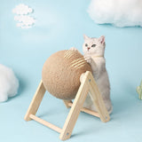 Cat Scratching Ball Toy Kitten Sisal Rope Ball Board Grinding Paws Toys Cats Scratcher Wear-resistant Pet Furniture supplies - Livefree