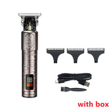 RESUXI Professional LCD display Hair Trimmer Hair Clipper Rechargeable Beard Trimmer for Men Cordless Trimmer Hair cutting tools - Livefree