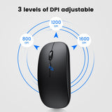 Wireless Mouse Bluetooth Rechargeable Mouse Wireless Computer Silent Mause Ergonomic Mini Mouse USB Optical Mice For PC laptop - Livefree