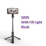 FANGTUOSI Wireless bluetooth selfie stick foldable mini tripod with fill light shutter remote control for IOS Android - Livefree