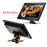 Podofo 10.1" Inch Car Monitor With HDMI VGA for TV & Computer Display LCD Color Screen Car Backup Camera & Home Security System