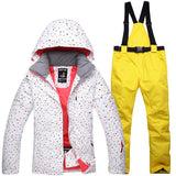 Winter Women Ski Suit Thermal Ski Jacket Pants Set Windproof Waterproof Snowboarding Jacket Female Skiing Suits Snow Coat - Livefree