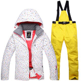 Winter Women Ski Suit Thermal Ski Jacket Pants Set Windproof Waterproof Snowboarding Jacket Female Skiing Suits Snow Coat - Livefree