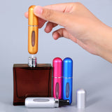 5ml Perfume Atomizer Portable Liquid Container For Cosmetics Mini Aluminum Spray Alcochol Empty Bottle  Refillable For Traveling - Livefree