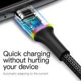 Baseus USB Cable For iPhone 12 11 13 Pro XS Max Xr X 8 7 6 LED Lighting Fast Charge Charger Date Phone Cable For iPad Wire Cord - Livefree