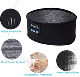Bluetooth Sleeping Headphones Sports Headband Thin Soft Elastic Comfortable Wireless Music Earphones Eye Mask for Side Sleeper - Livefree