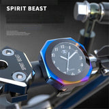 SPIRIT BEAST Motocross Table Clock Parts Scooter Decorative Hour Bell Waterproof Electronic Bell Car Clocks Watches Sports Watch - Livefree