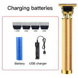 Hair Clipper Electric Clippers New Electric Men's Retro T9 Style Buddha Head Carving Oil Head Scissors - Livefree