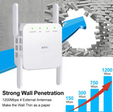 5 Ghz WiFi Repeater Wireless Wifi Extender 1200Mbps Wi-Fi Amplifier 300Mbps Long Range Wi fi Signal Booster 2.4G Wifi Repiter - Livefree